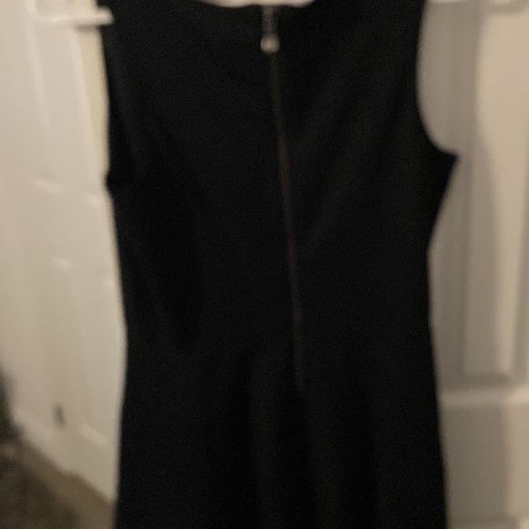 Banana Republic Mini Black with leather top dress - Picture 4 of 4